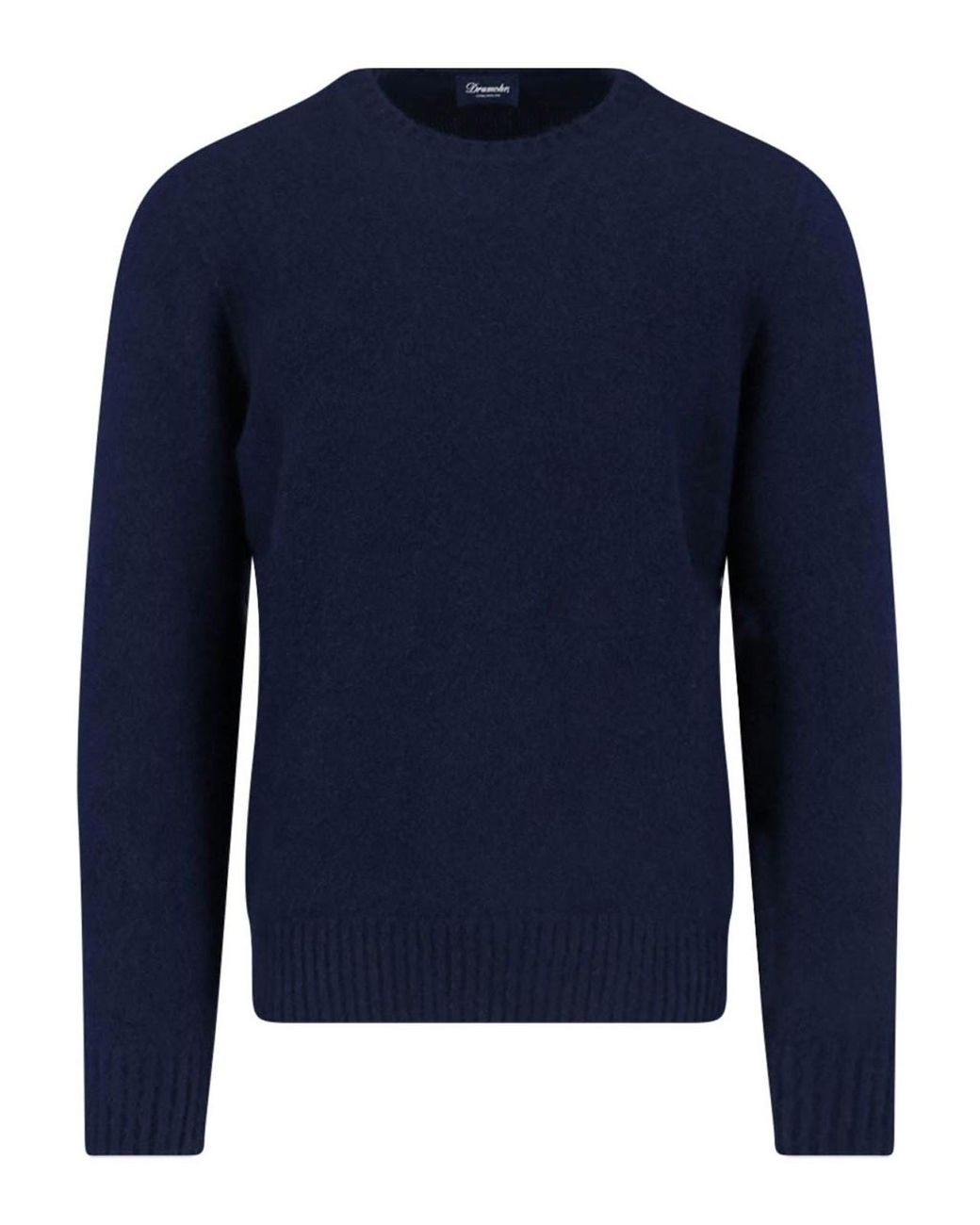 Drumohr Blue Cashmere Sweater for men