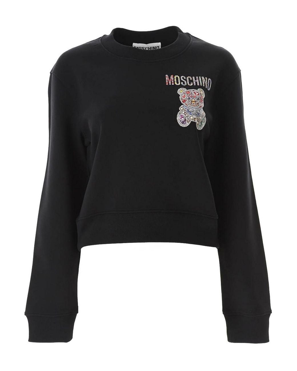 Moschino Black Jewel Bear Sweatshirt