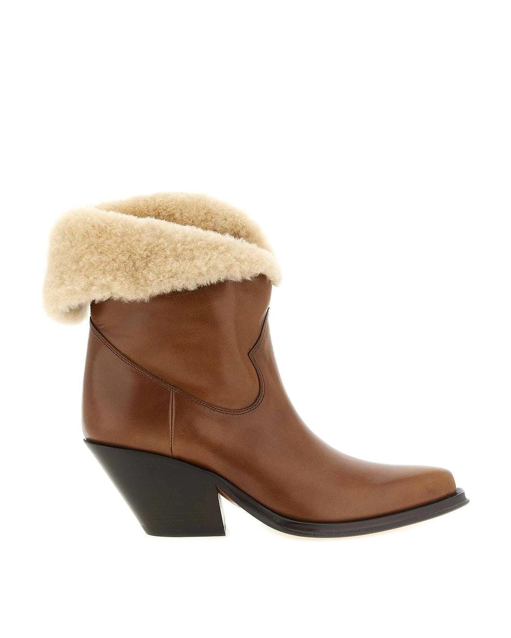 Chloé Brown Ankle Boots