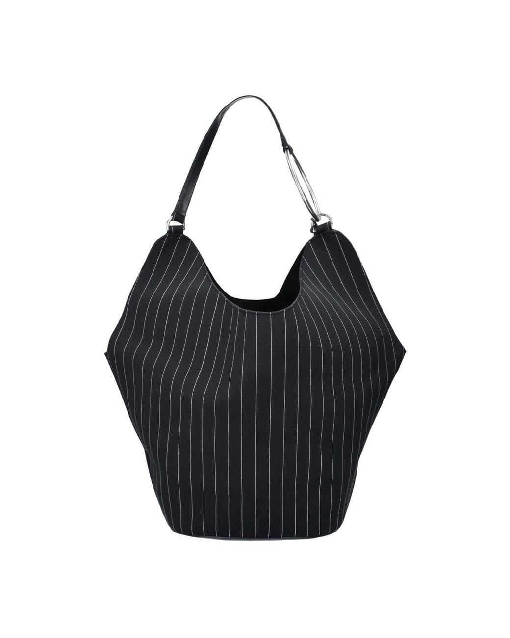 Dondup Black Large Hobo Bag