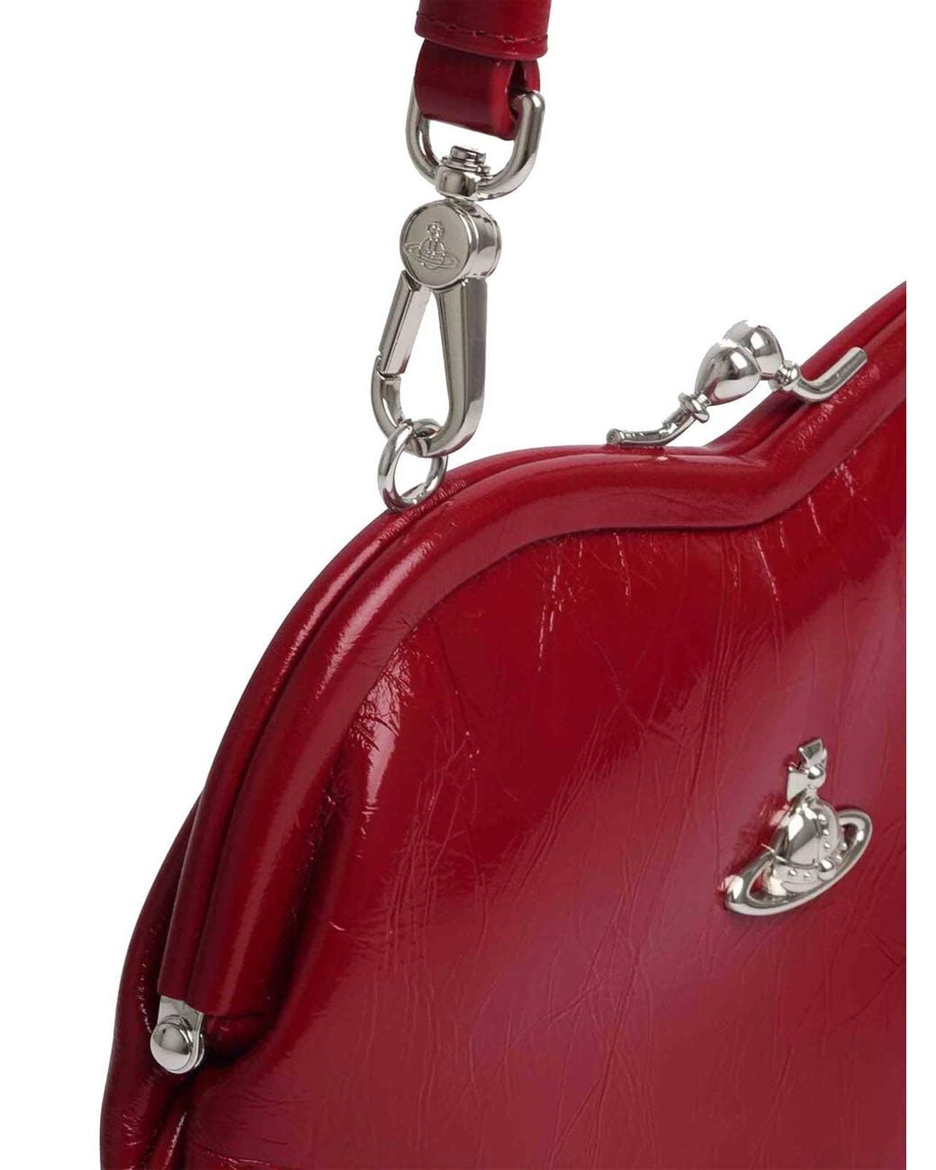 Vivienne Westwood Red Belle Heart Frame Bag