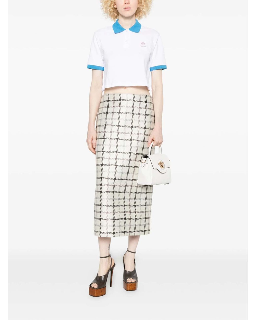 Versace Blue Rundhalspullover