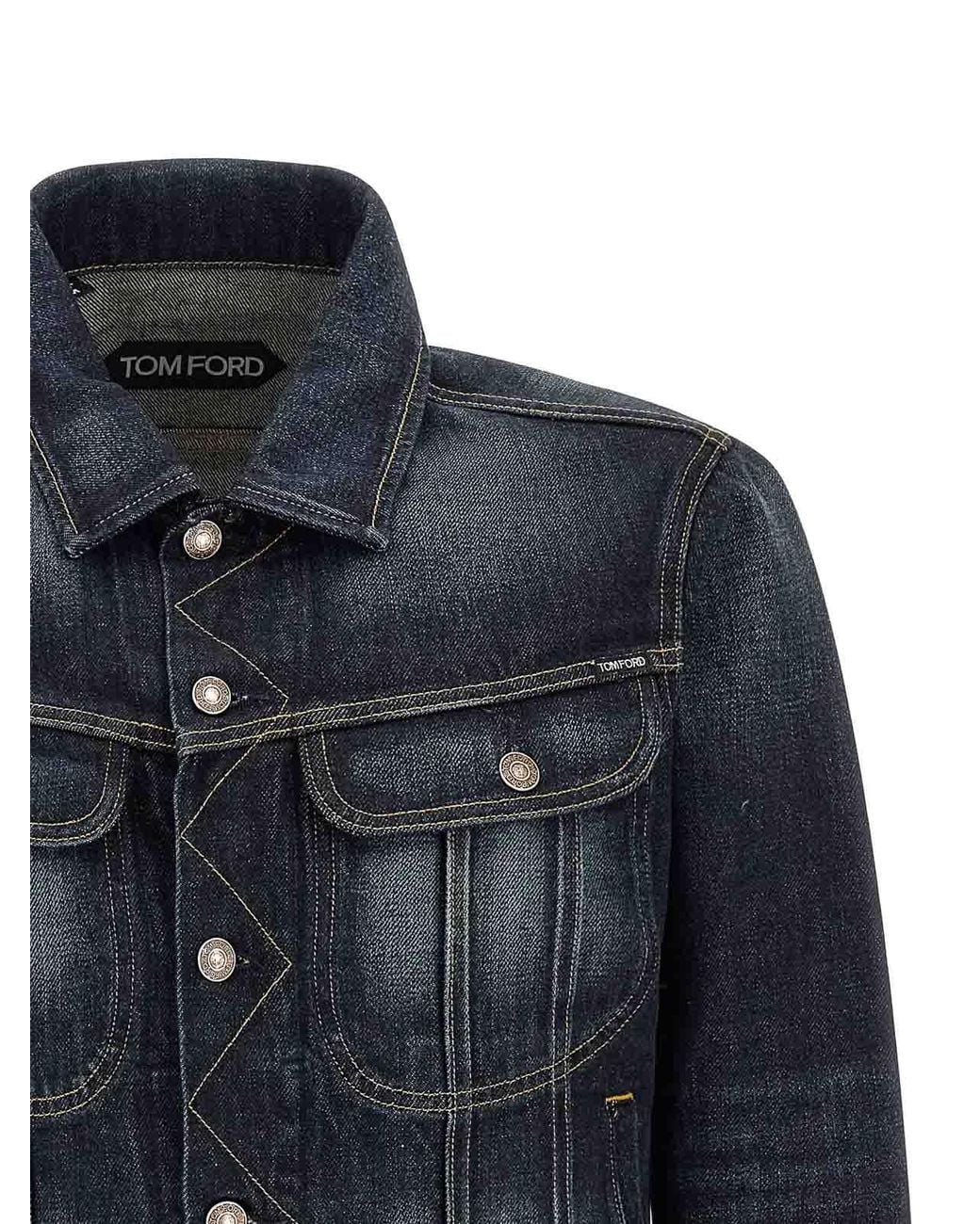 Tom Ford Blue Selvedge Icon' Jacket for men