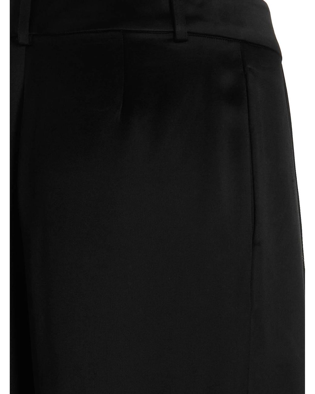 Co. Black Pants With Front Pleats