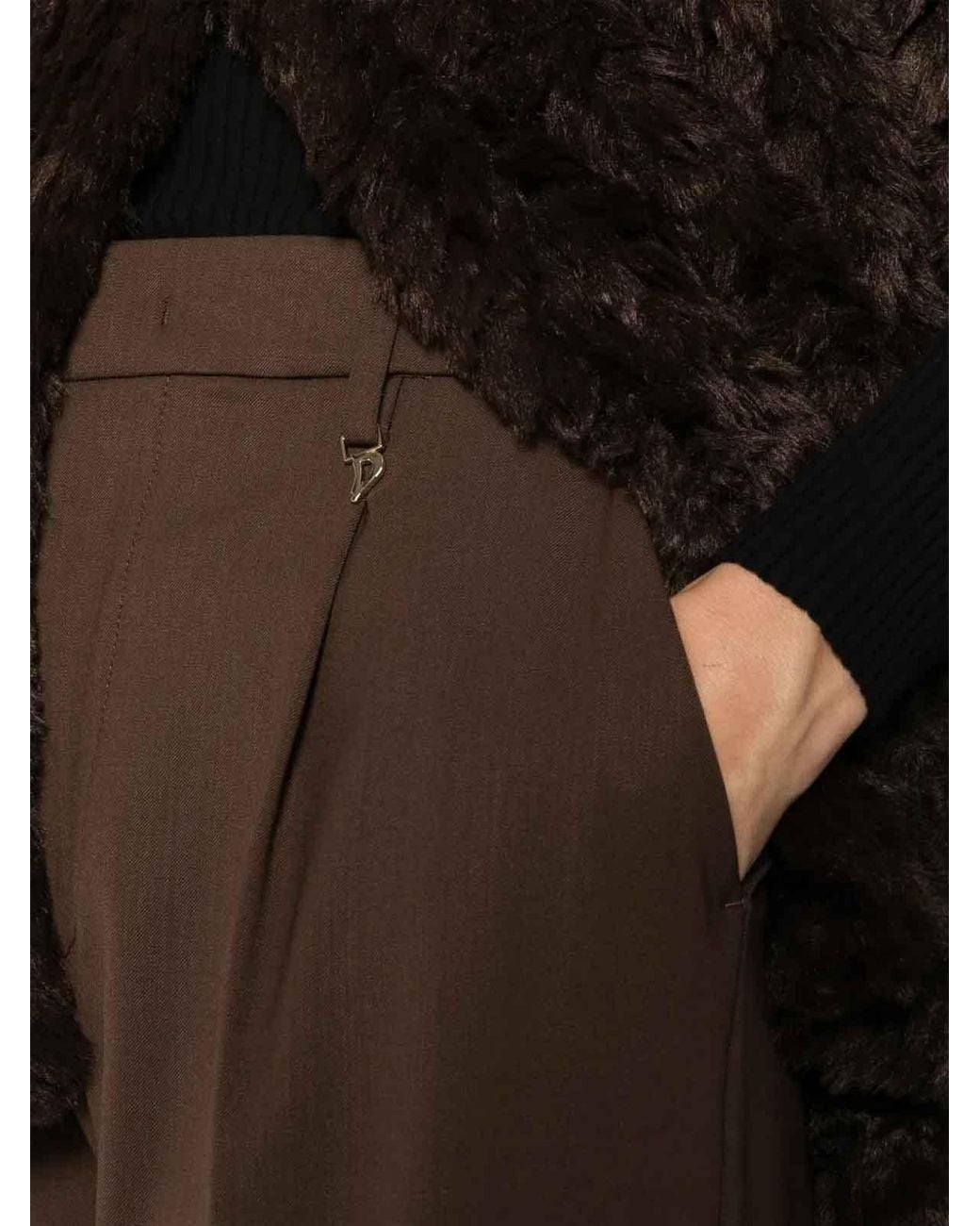 Dondup Brown Lia Sart Ciondolo Trousers