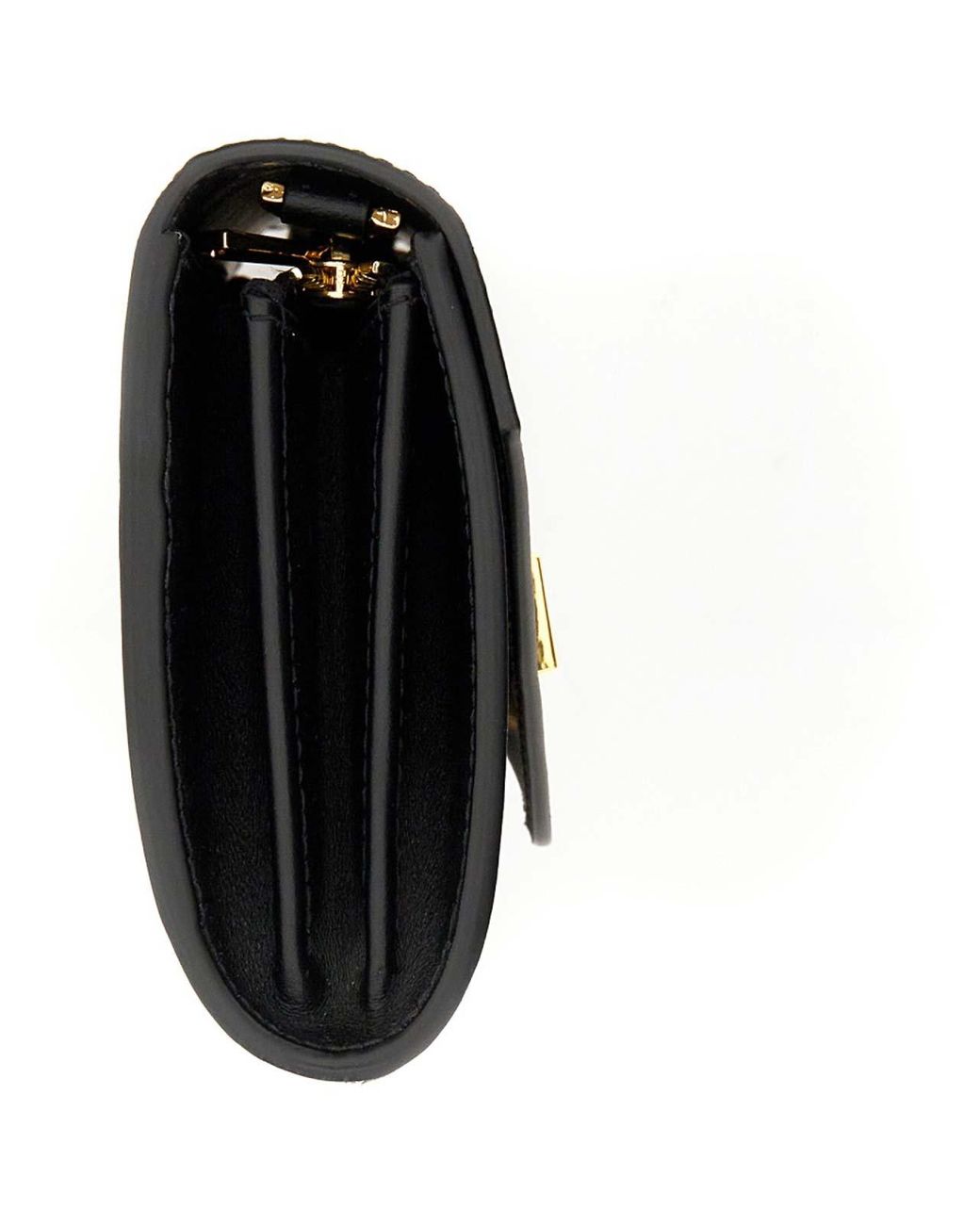 N°21 Black Wallet With Chain And Logo