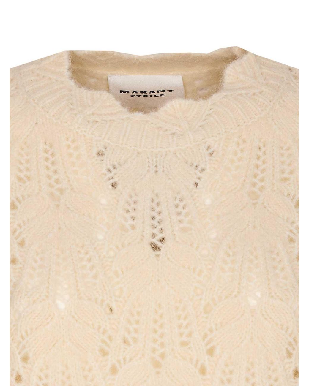 Isabel Marant Natural Etoile Knitted Sweater