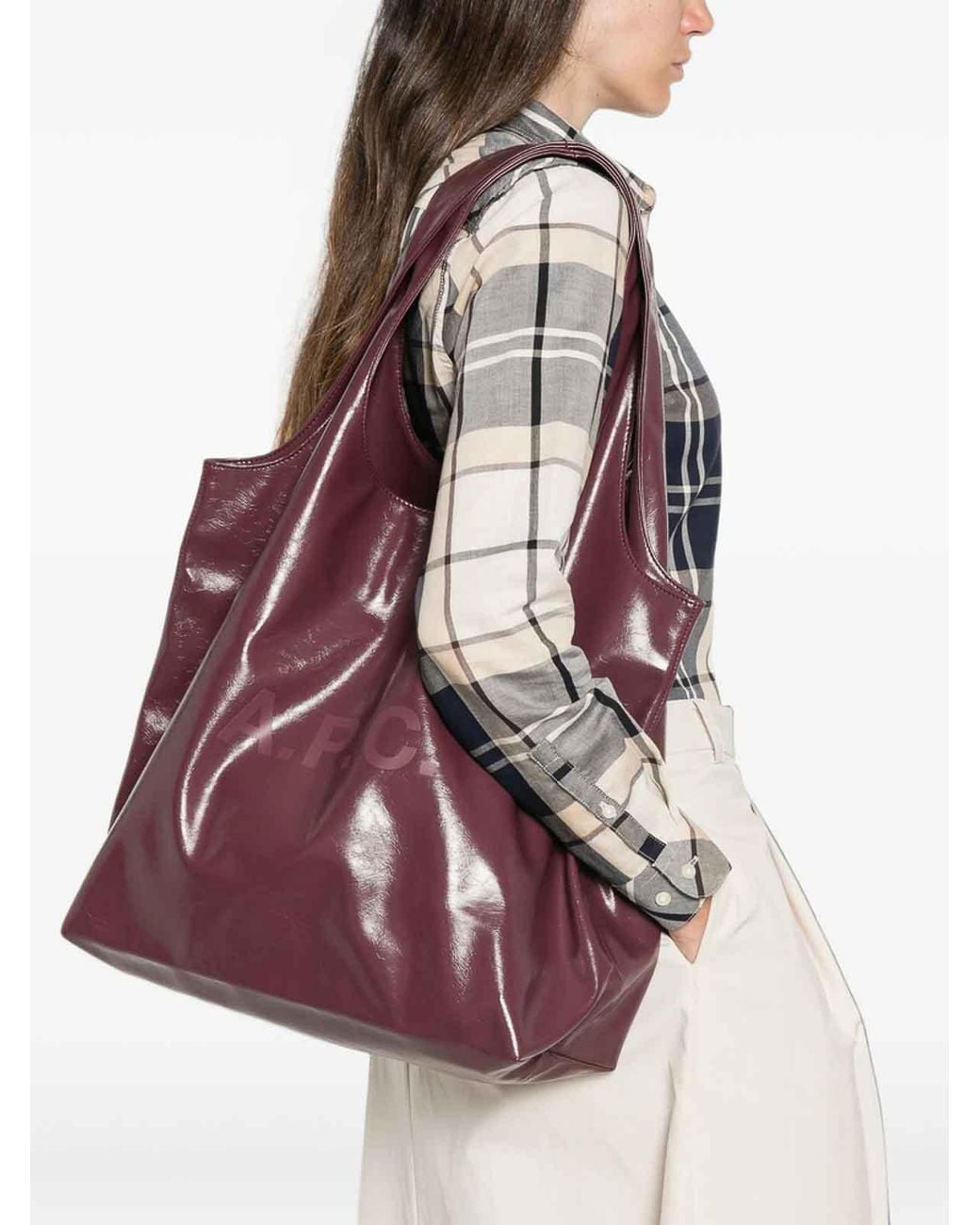 A.P.C. Purple Schultertasche