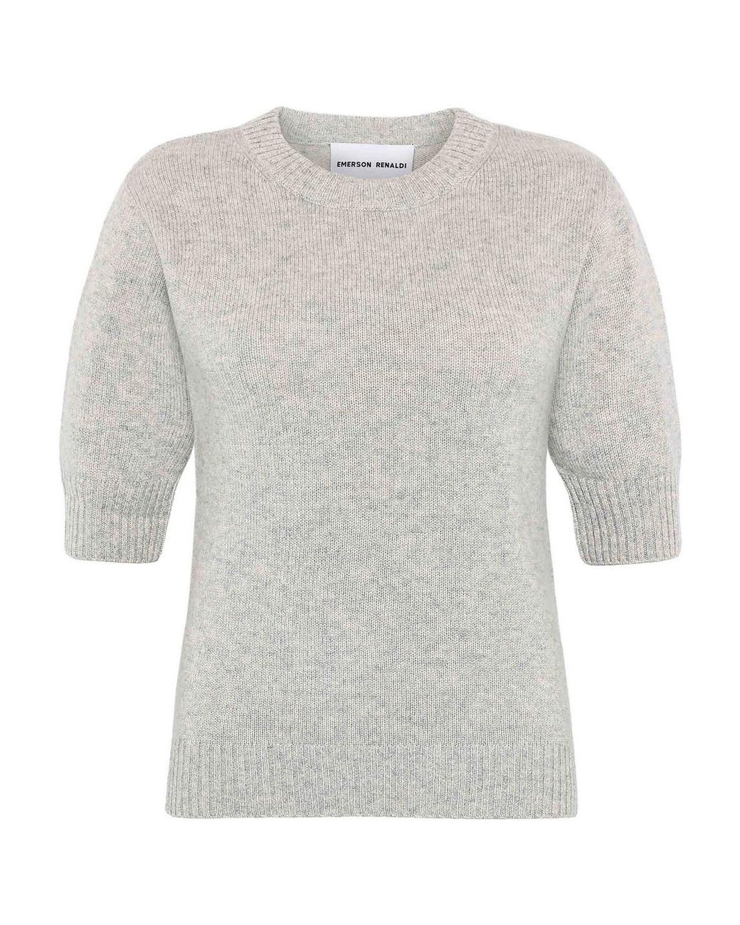 EMERSON RENALDI Gray Crew Neck Sweater