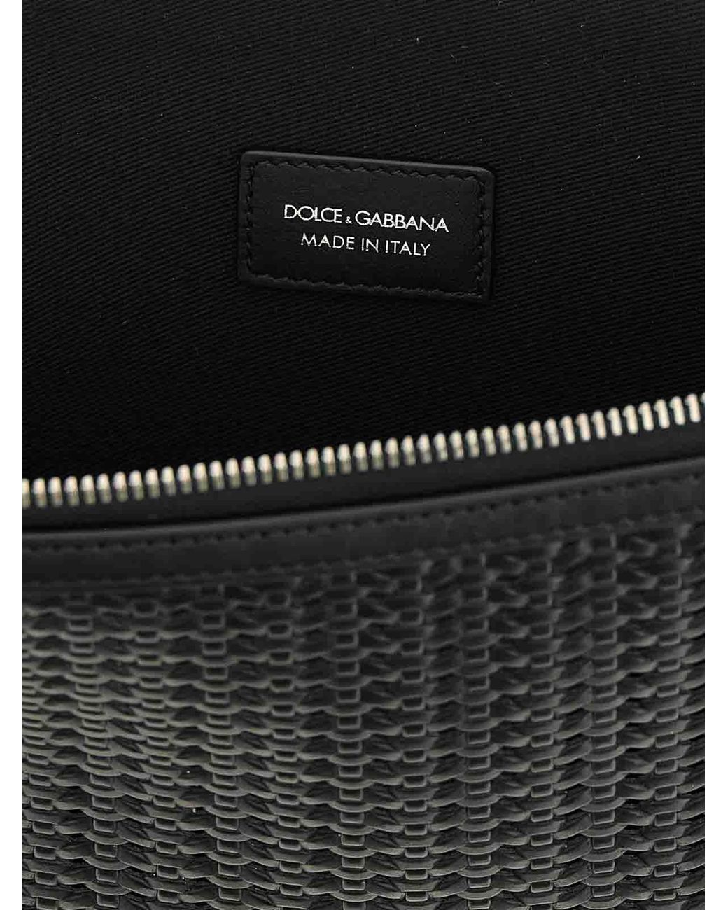 Dolce & Gabbana Black Atene Clutch for men