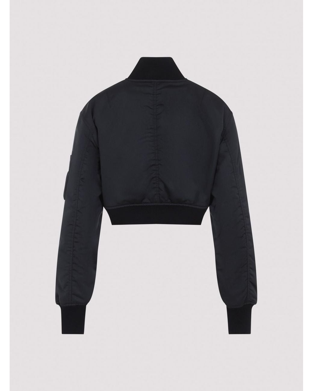 Balenciaga Black Cropped Bomber