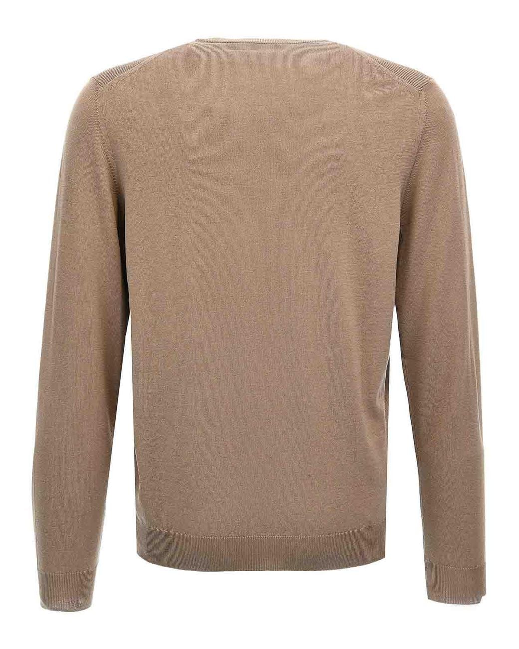 Pull Col Rond Zanone pour homme en coloris Brown