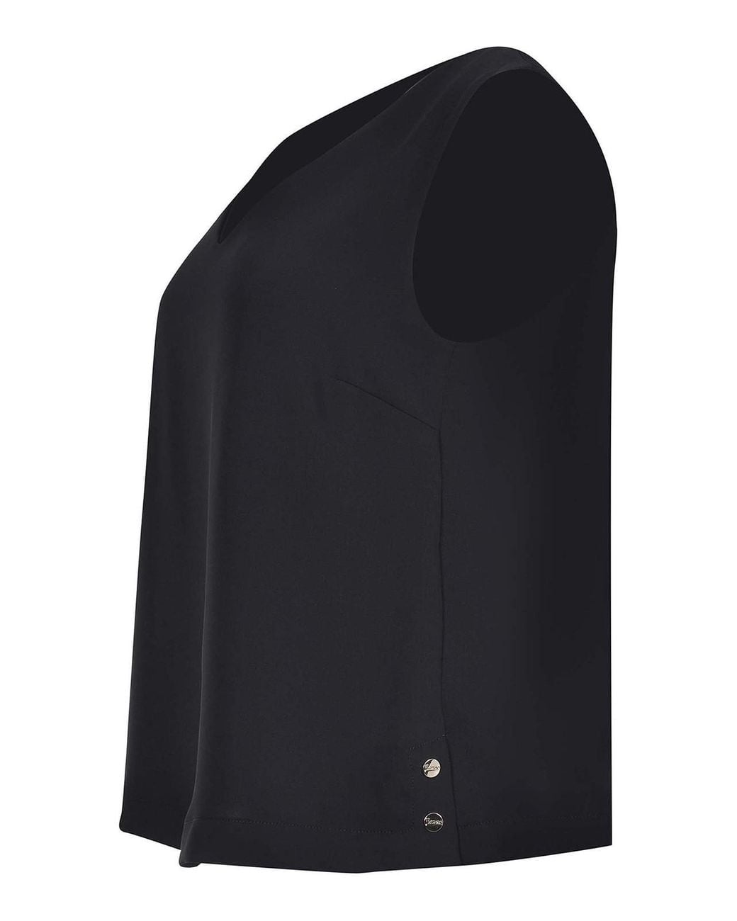 Herno Black Blouse Made Of Satin