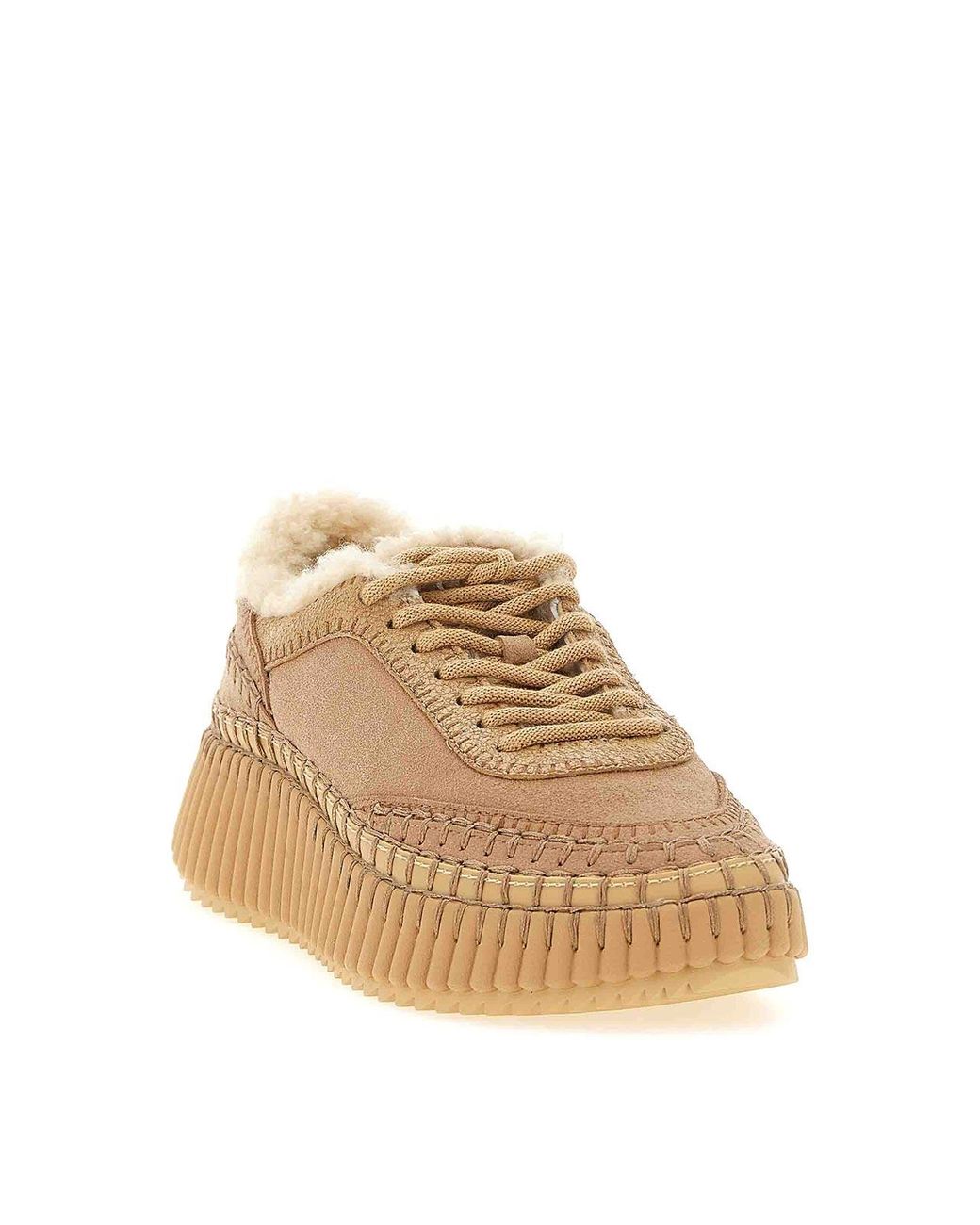 Chloé Natural 'Nama' Sneakers