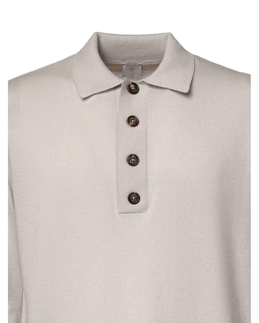 Polo Eleventy pour homme en coloris Gray