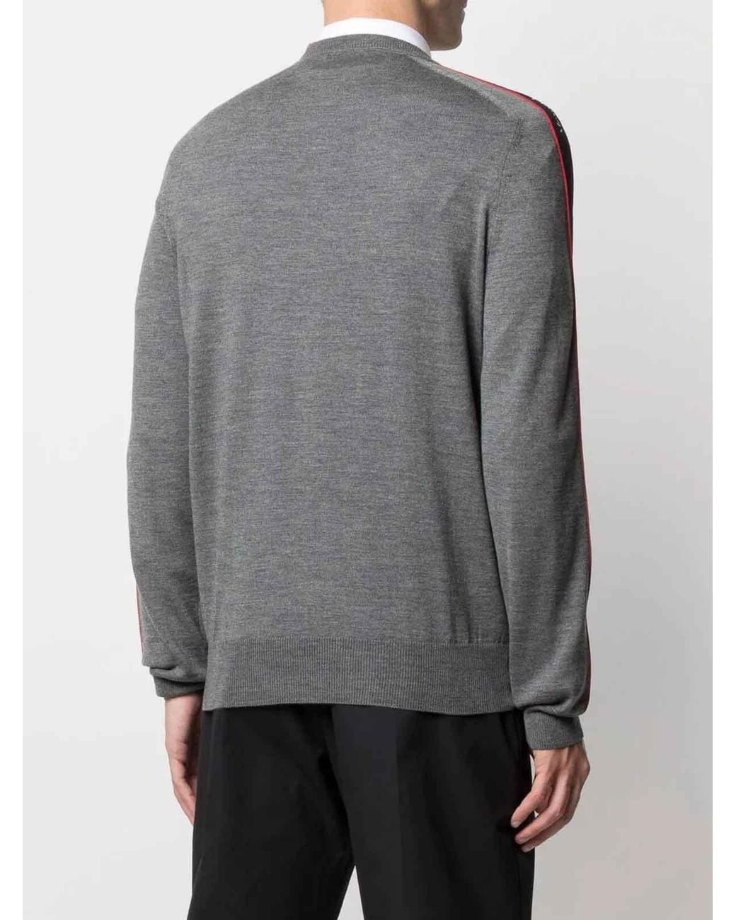 Pull Col Rond McQueen en coloris Gray