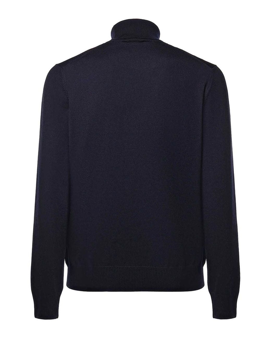 Fay Blue Merino Wool Turtleneck for men