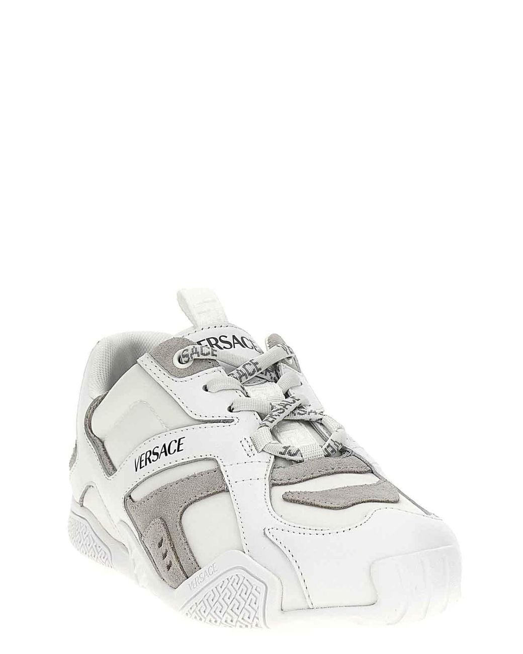 Baskets Galaxia En Cuir Versace en coloris White