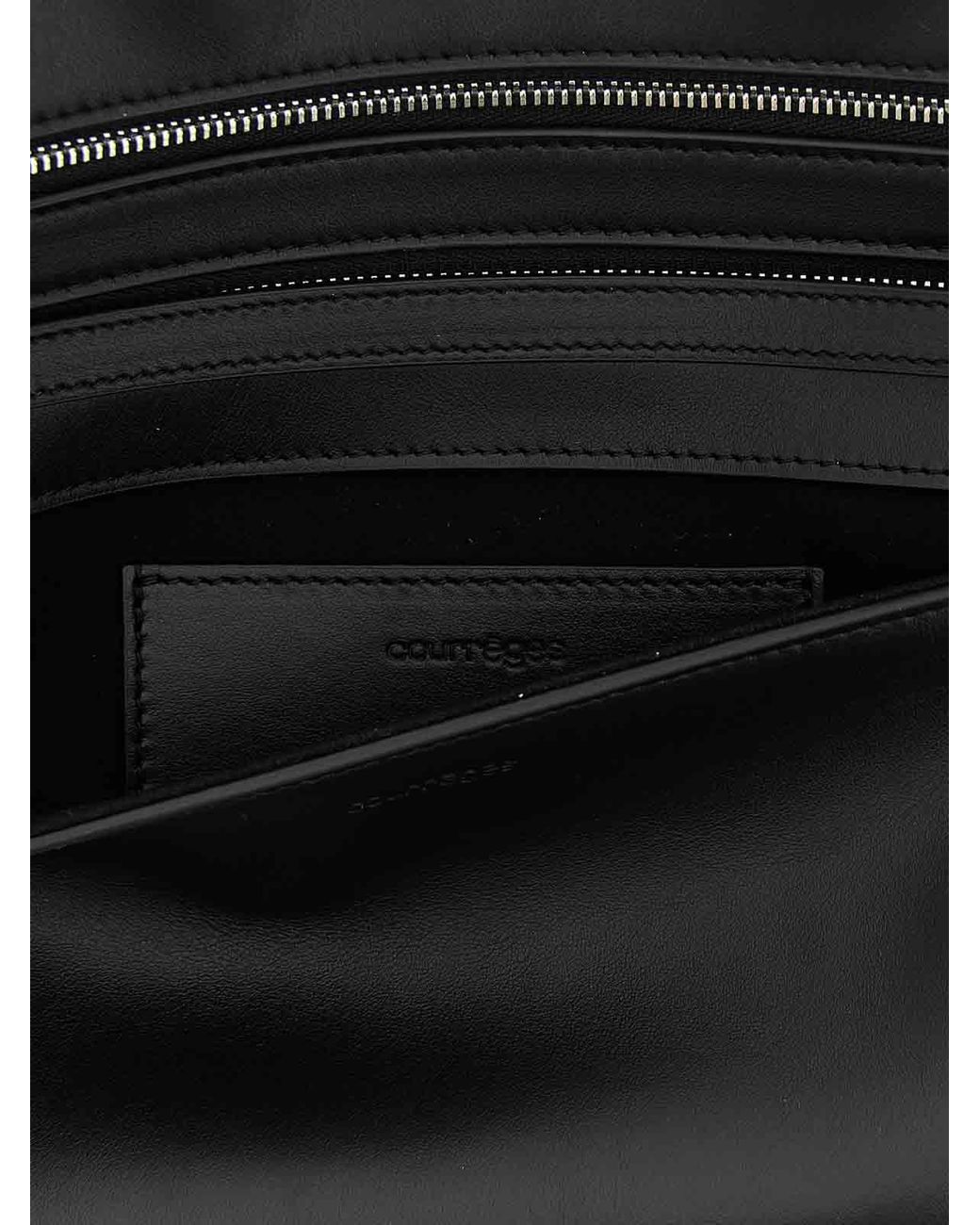 Courreges Black Wrist Clutch