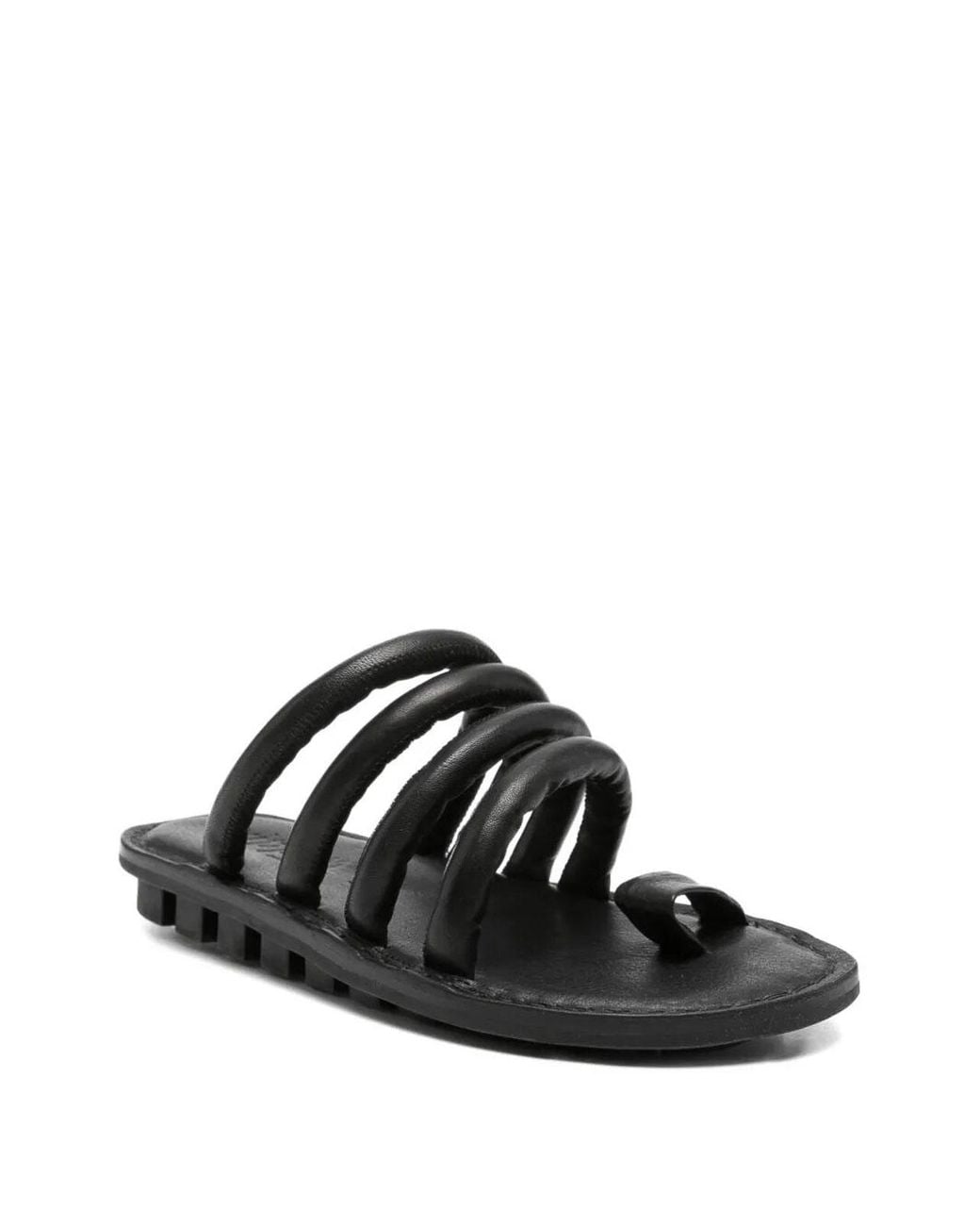 Trippen Black Threads Flat Sandals