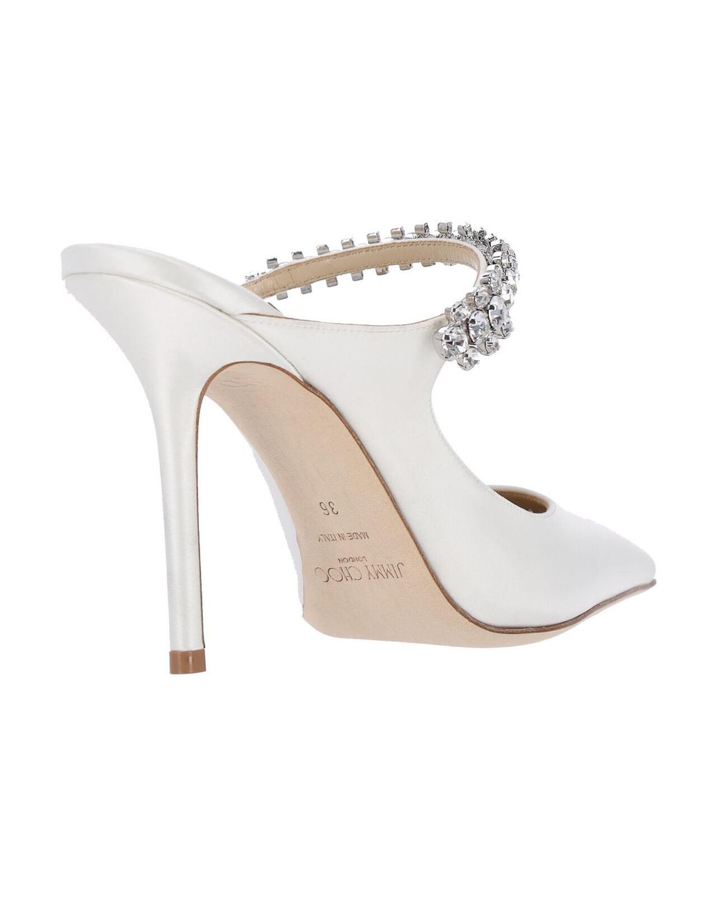 Jimmy Choo White Mules