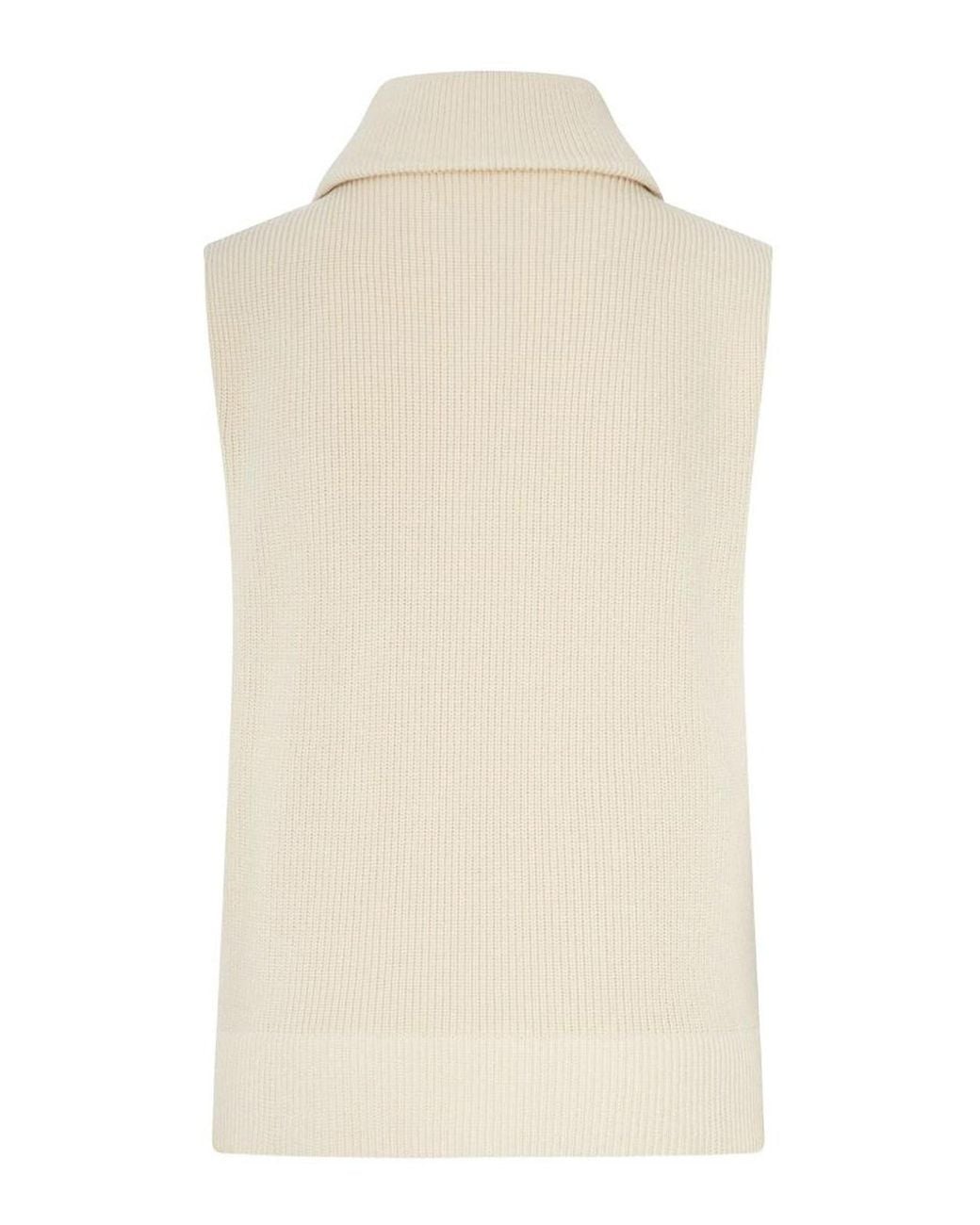 Maison Margiela Natural Wool Zipped Vest