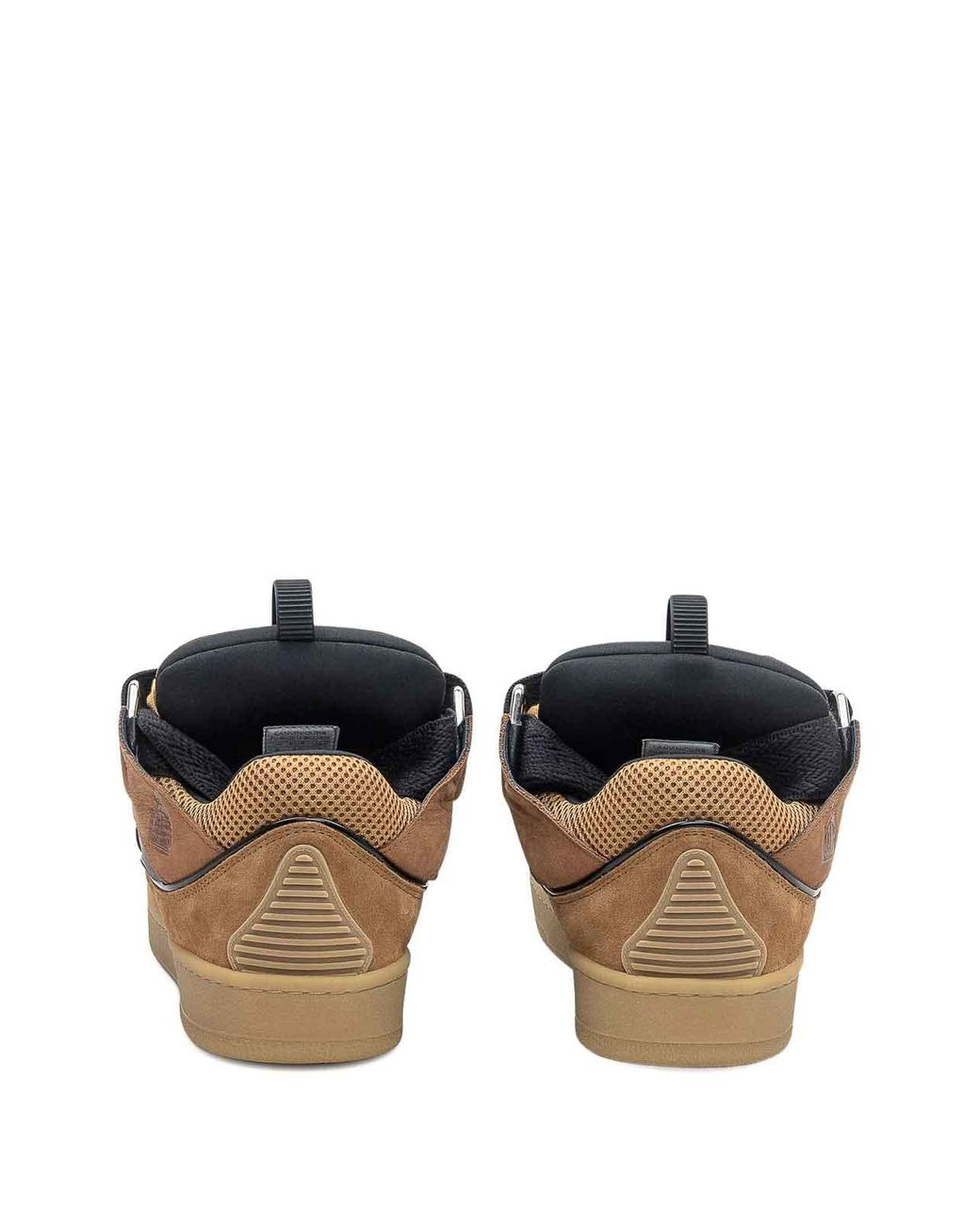 Baskets Curb À Lacets Lanvin en coloris Brown