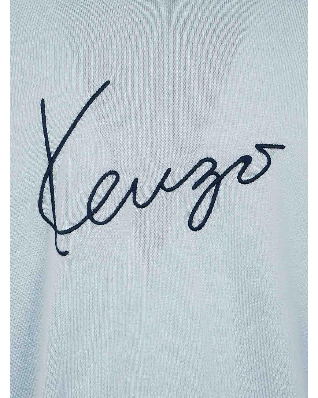KENZO Blue Signature T-Shirt for men