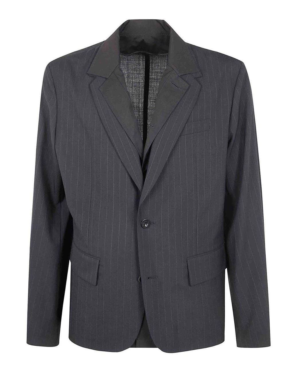 Sacai Gray Chalk Stripe Jacket for men