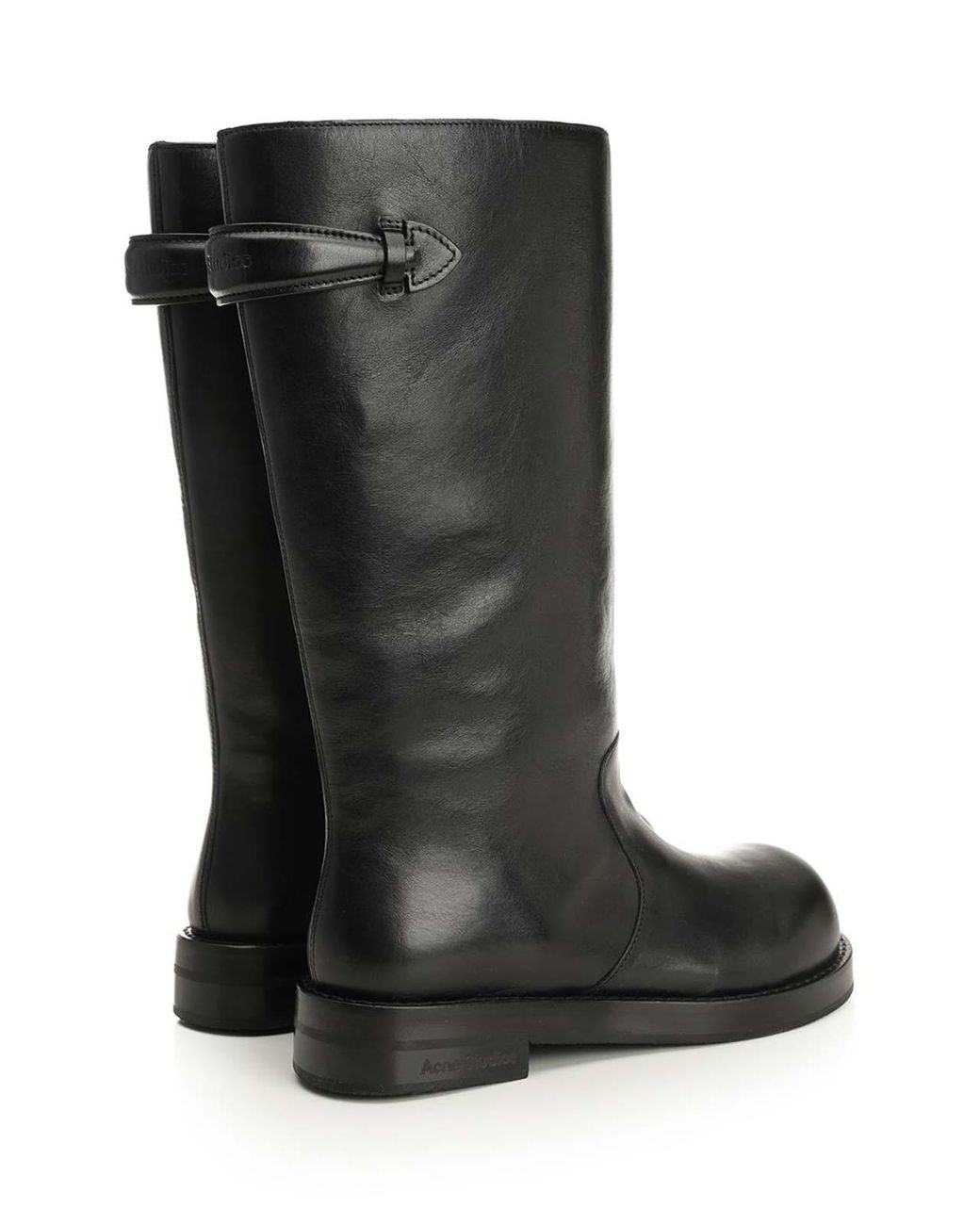 Acne Black Leather Boots