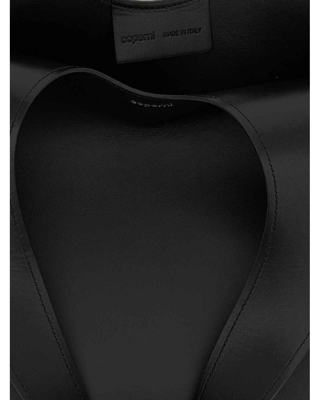 Coperni Black Double Heart Shoulder Bag