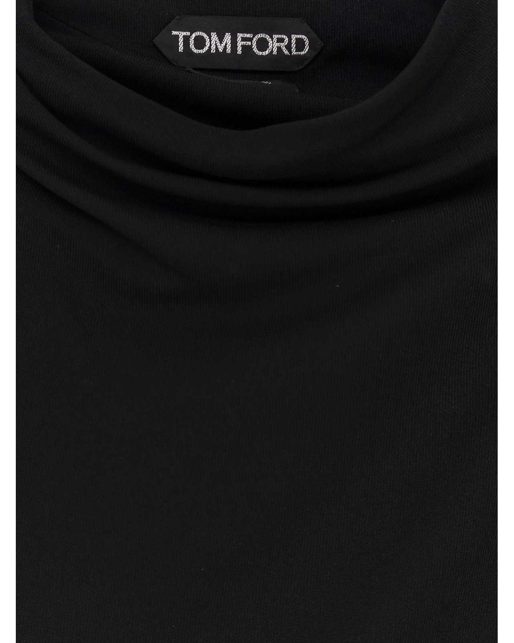 Tom Ford Black One-Shoulder Evening Gown