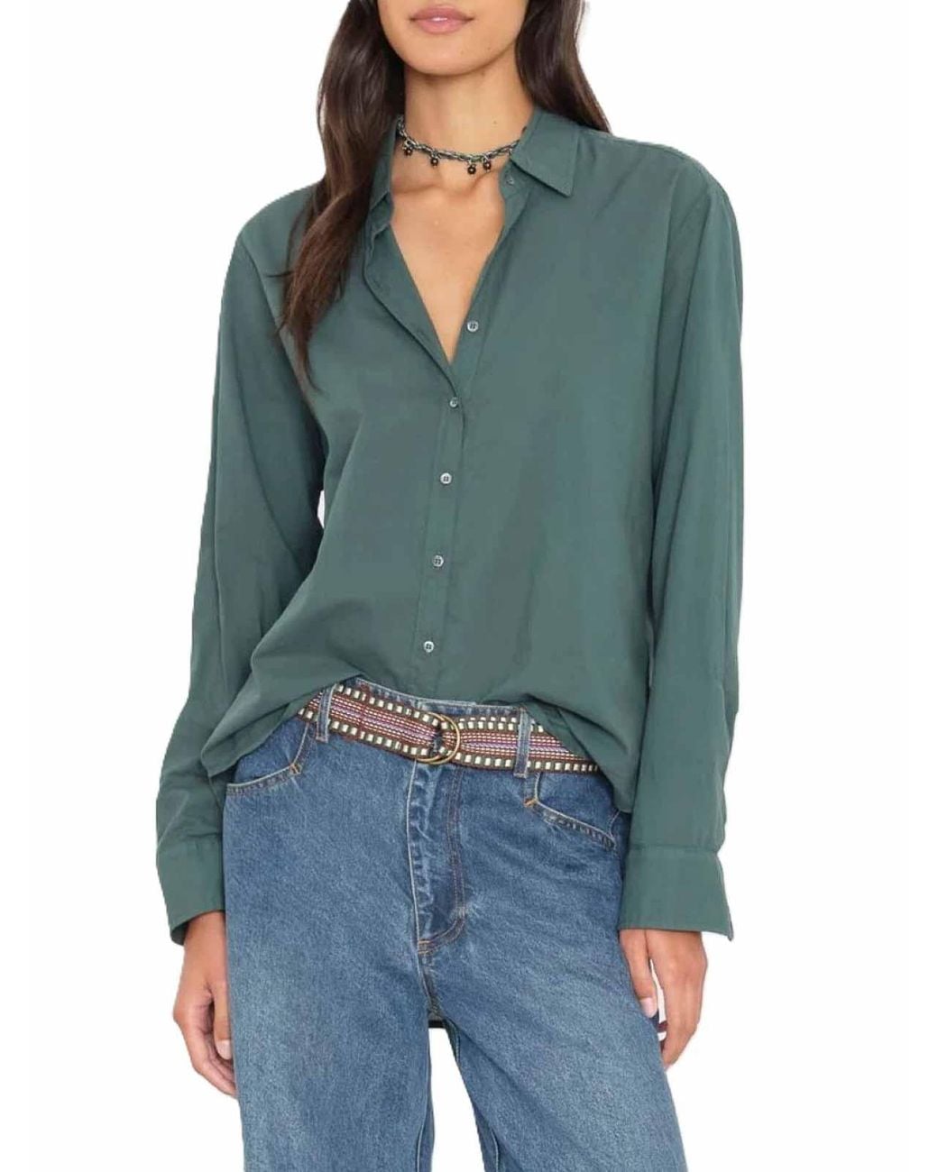 Xirena Green Shirt Beau