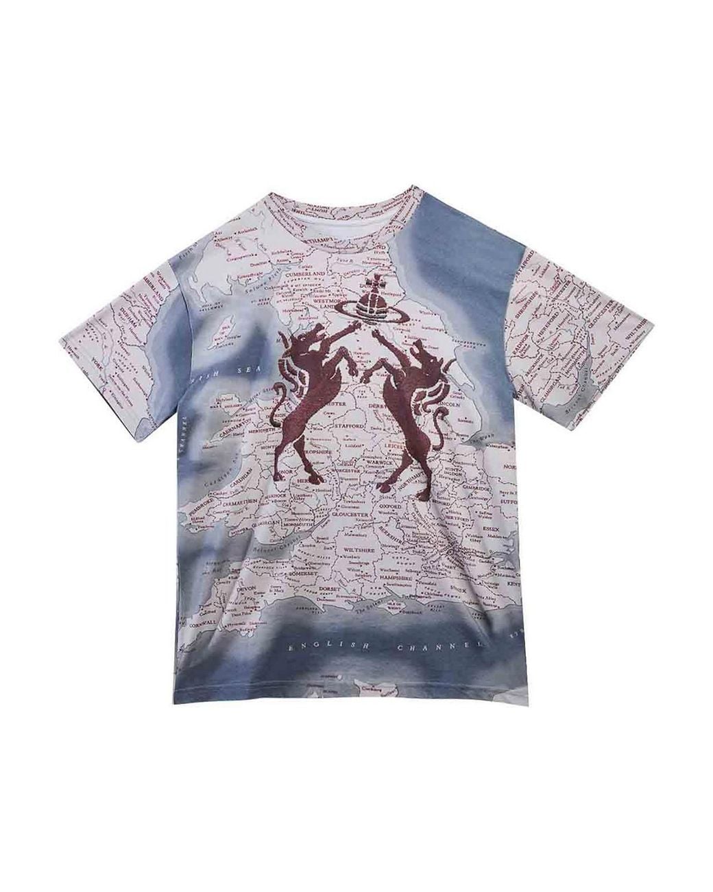 Vivienne Westwood Blue Horses Classic Tshirt for men