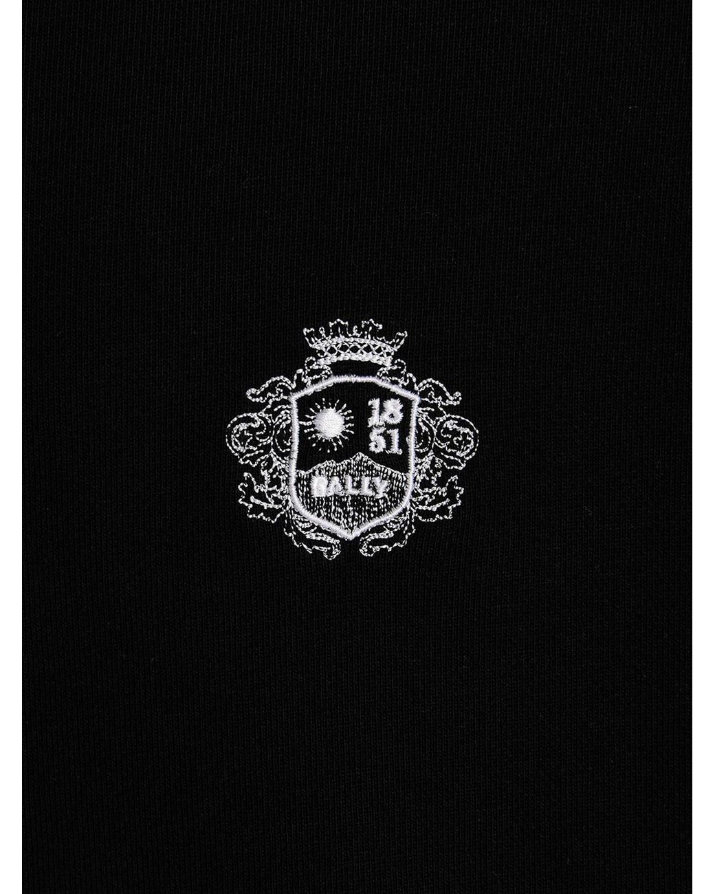 Bally Black Printed Hoodie for men