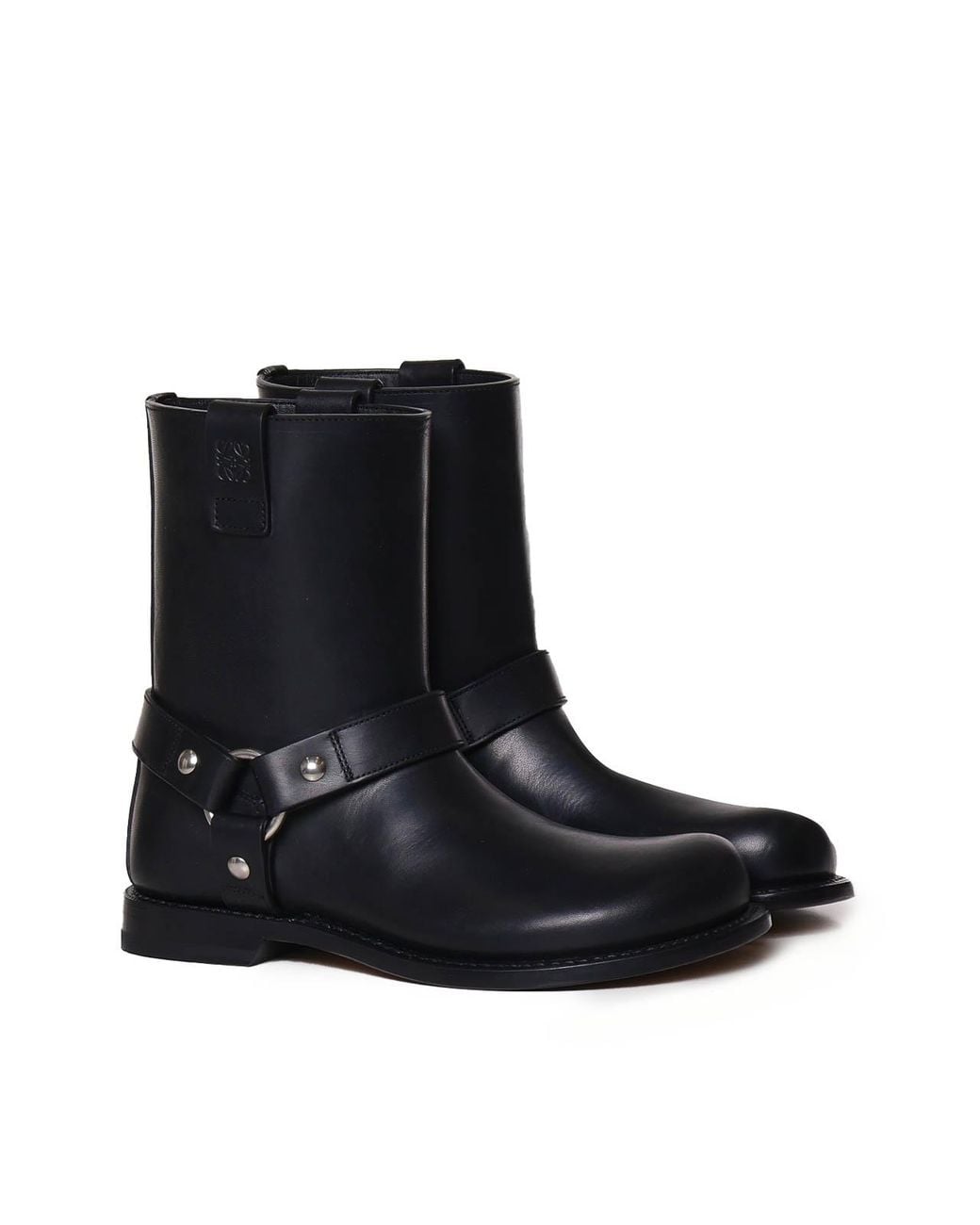 Loewe Black Smooth Leather Pull-On Boot