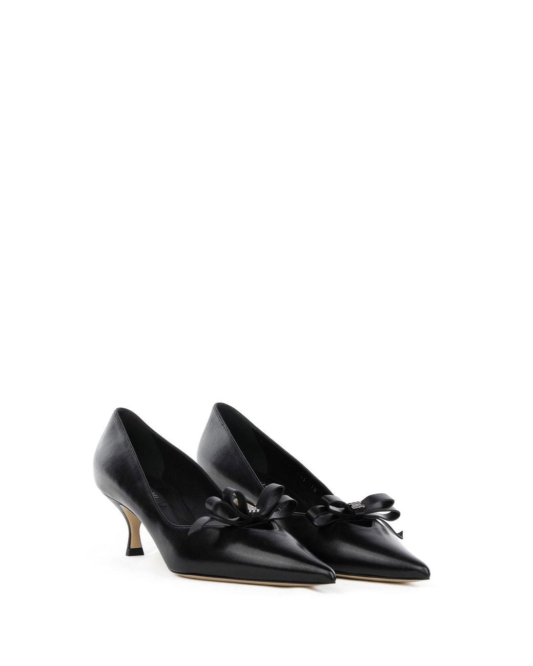 Casadei Black Leather Dollet