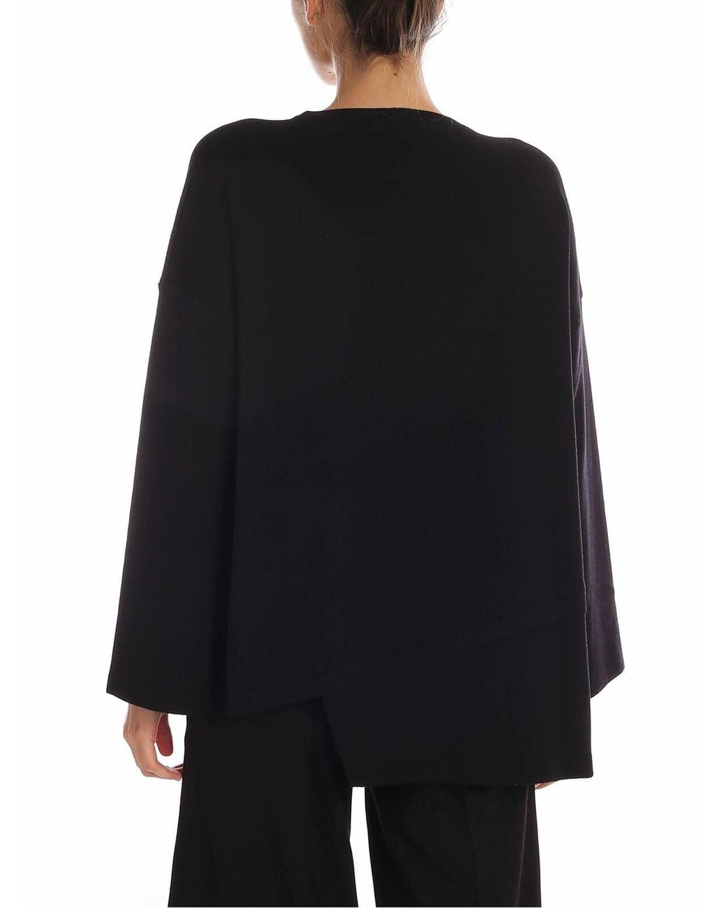 Pullover Oversize di Fuzzi in Black
