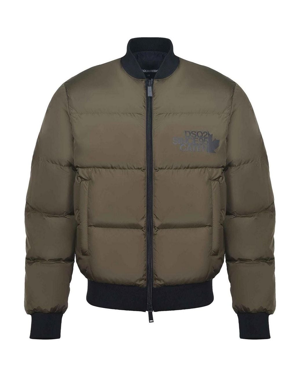 DSquared² Green Jacket Made Of Nylon for men