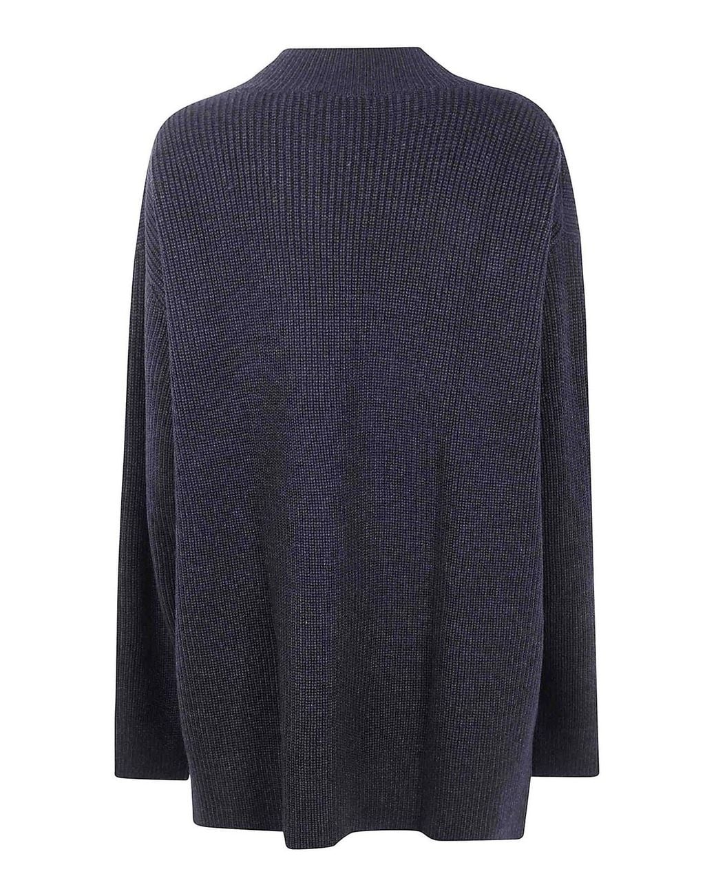 Y's Yohji Yamamoto Blue Big V-Neck Cardigan