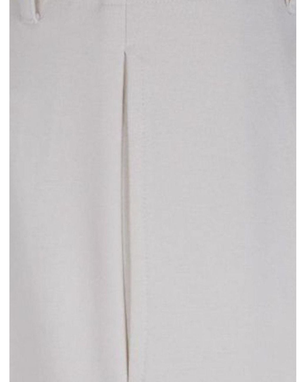 Semicouture Gray Tera Wide-Leg Trousers