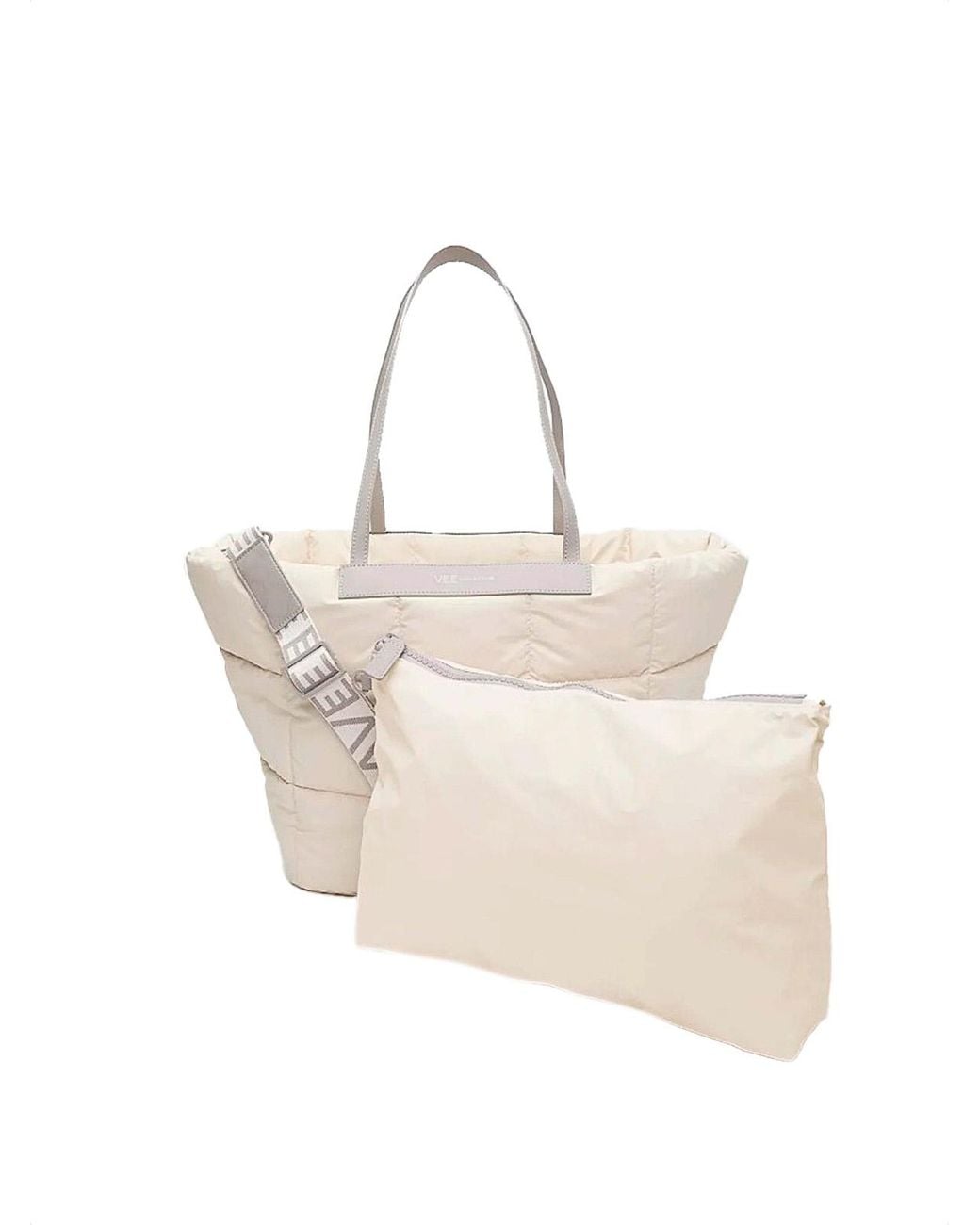 VEE COLLECTIVE Natural Porter Basque Tote Bag