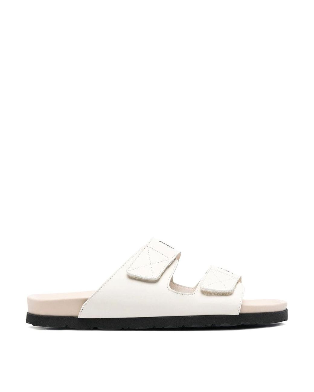 Palm Angels White Logo Sandals for men