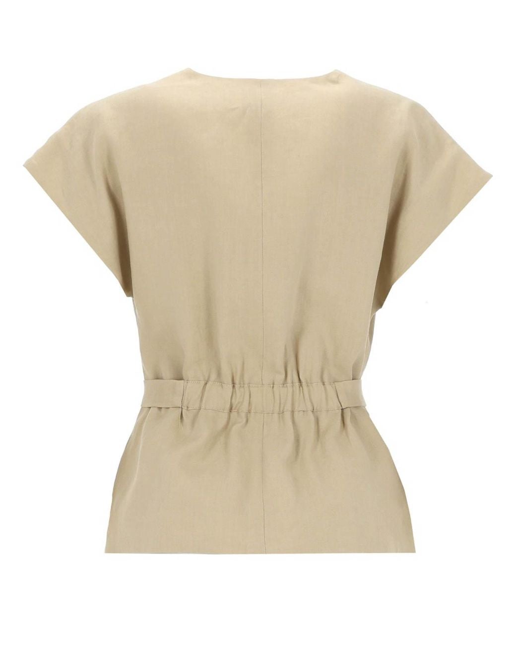 Paul Smith Natural Linen Top With Belt