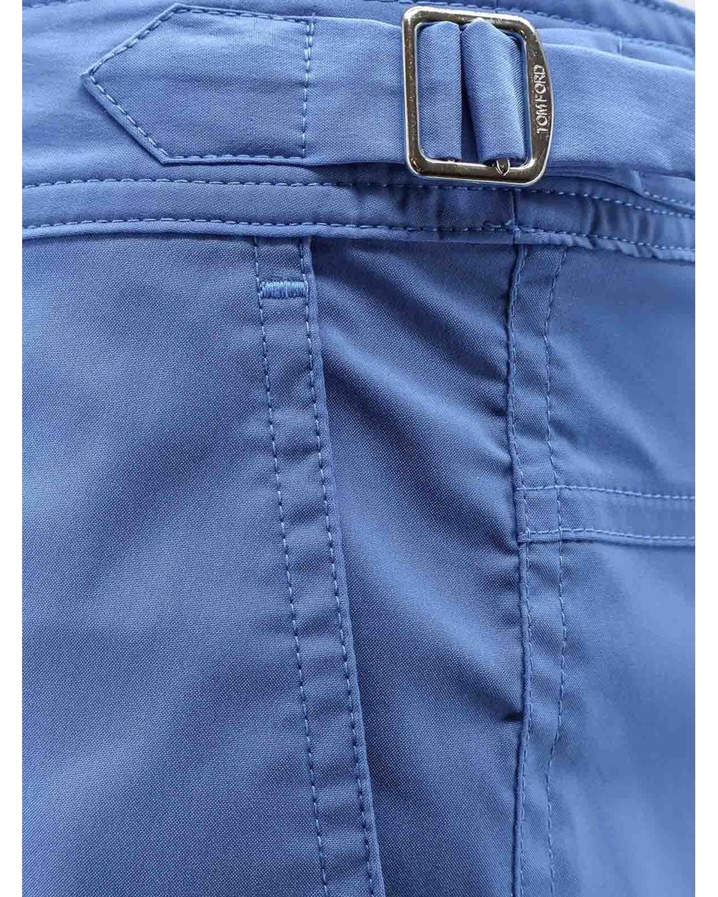 Tom Ford Blue Nylon Swim Shorts for men