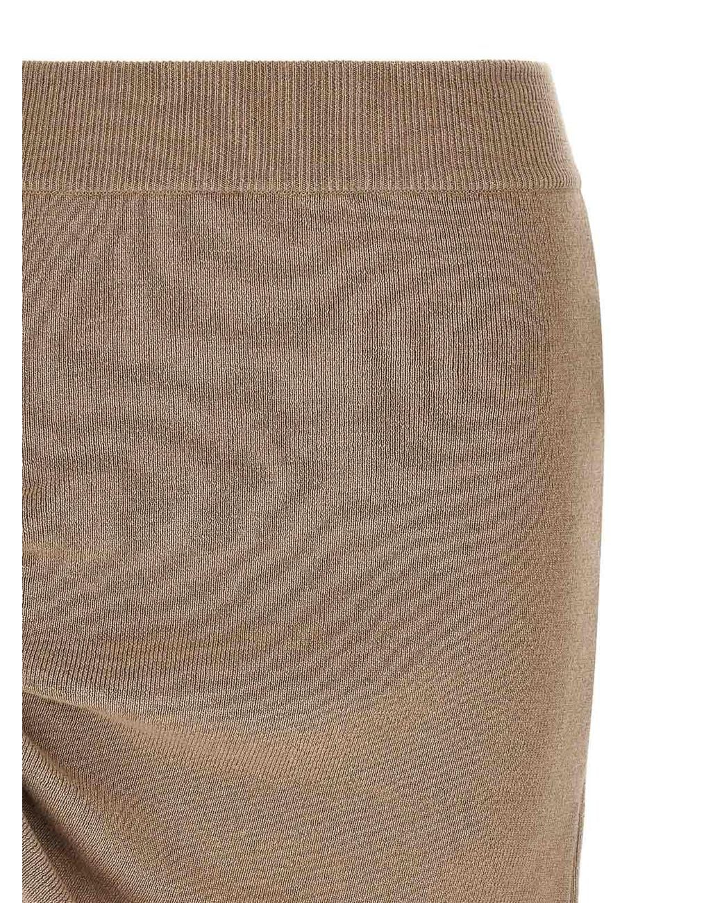 GIUSEPPE DI MORABITO Brown Jewel Pin Skirt