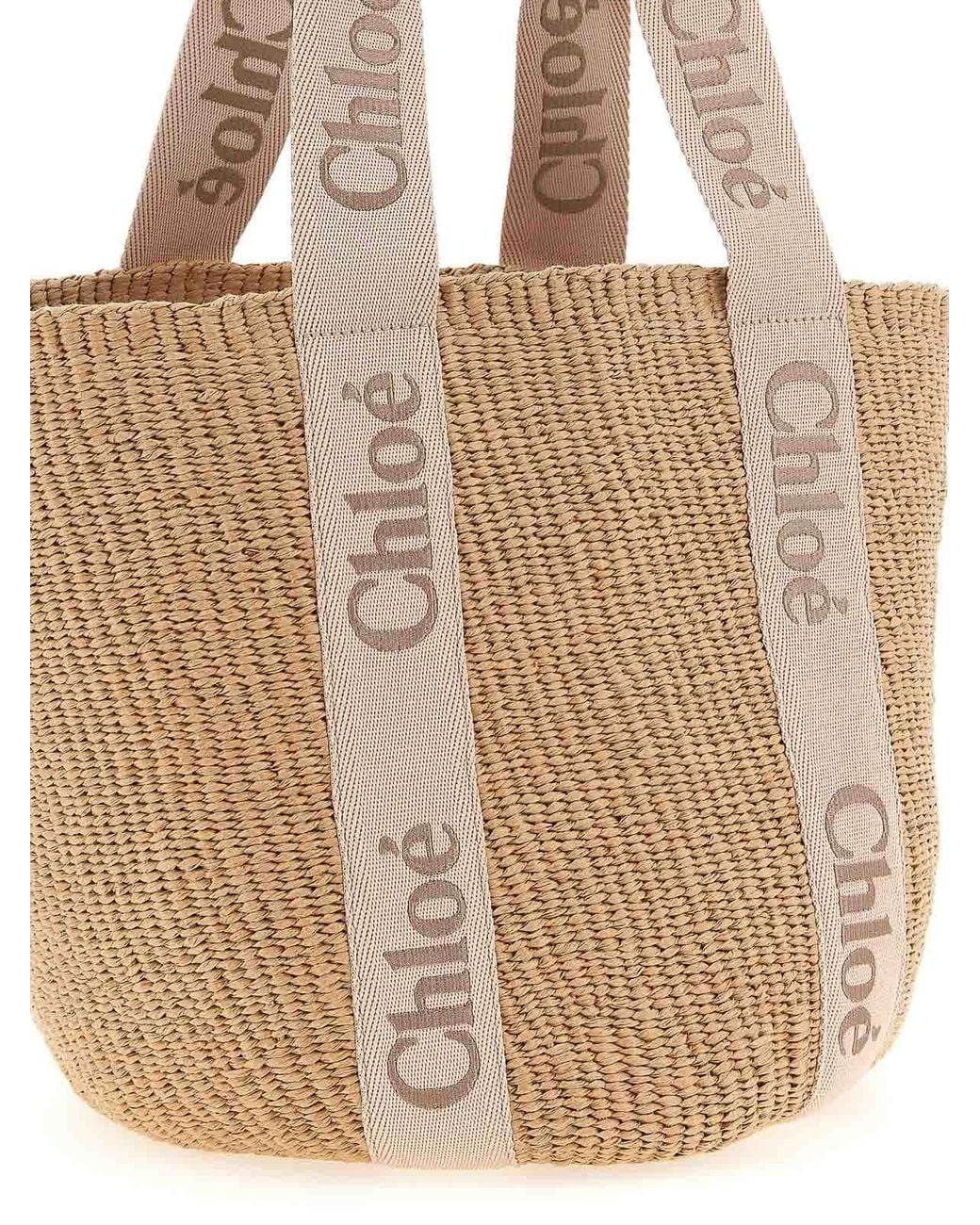 Chloé White Large Shopping Bag