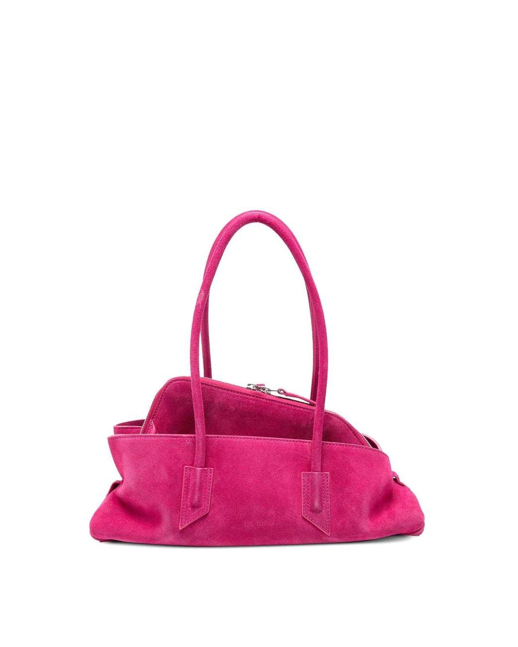 The Attico Pink La Passeggiata Small Leather Shoulder Bag