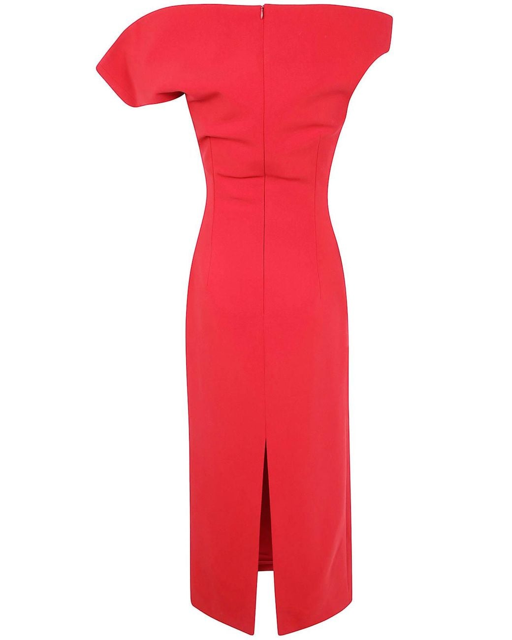 Magda Butrym Red Sukienka Midi Dress