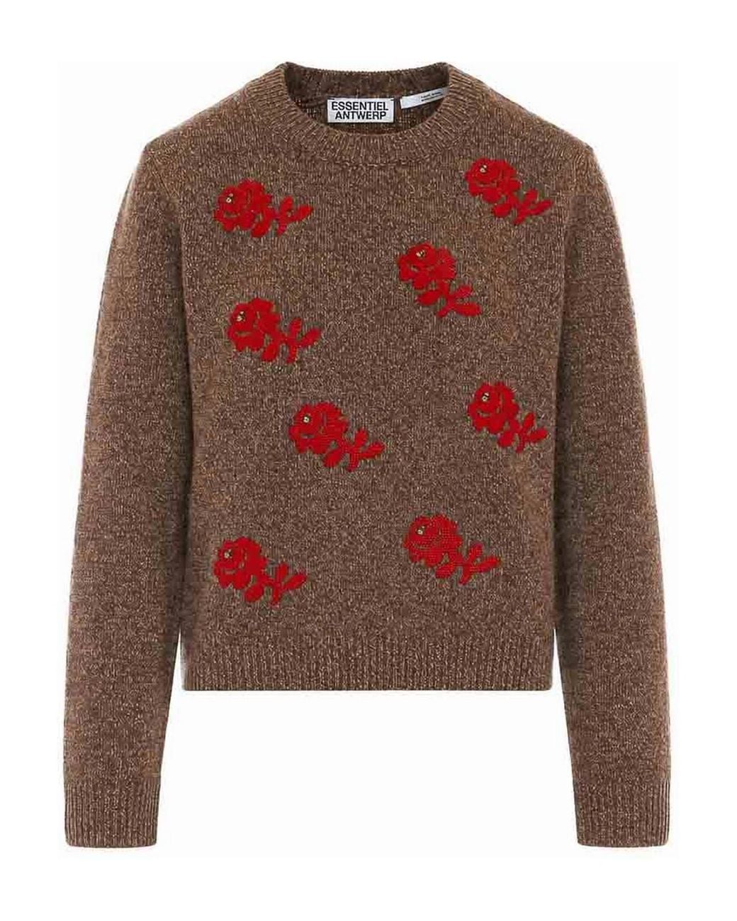 Essentiel Antwerp Brown Camel Korine Sweater